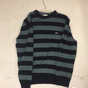 Lacoste striped sweater size 6